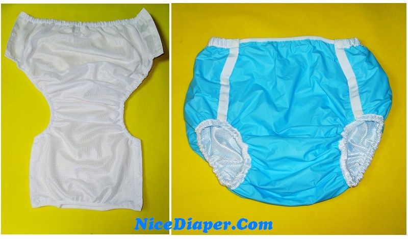 2213 incontinence Adult Diapers Baby Plastic Pants Blue