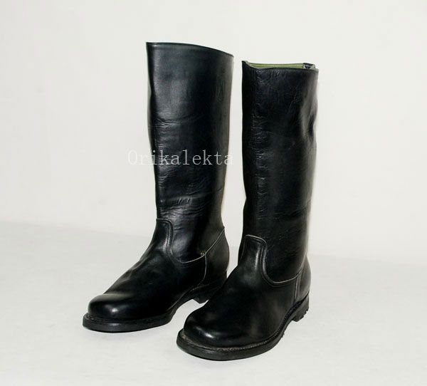 WWII GERMAN EM LEATHER COMBAT BOOTS IN SIZES 5471  