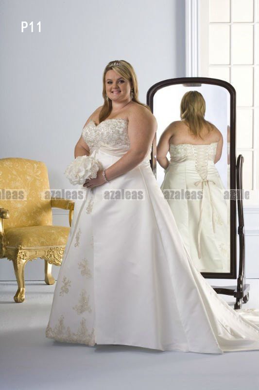 White or Ivory Sweetheart Sleeveless A Line Custom New Bridal Dress 