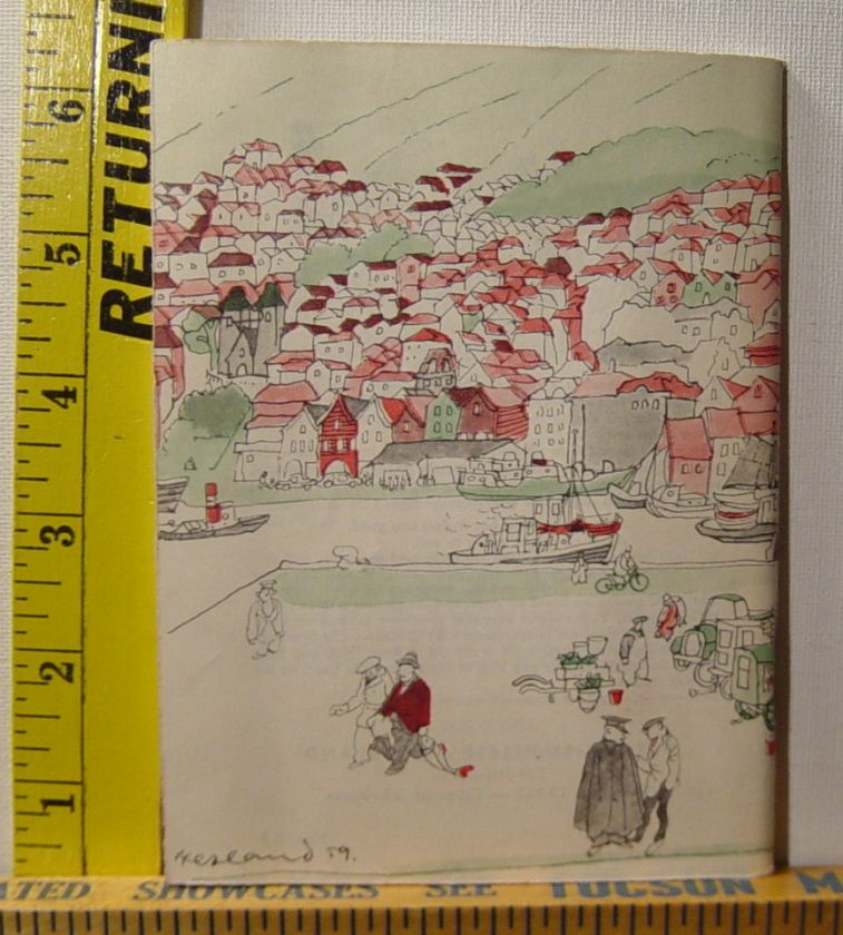 1959 Norway Bergen Guide Vintage Travel Brochure  