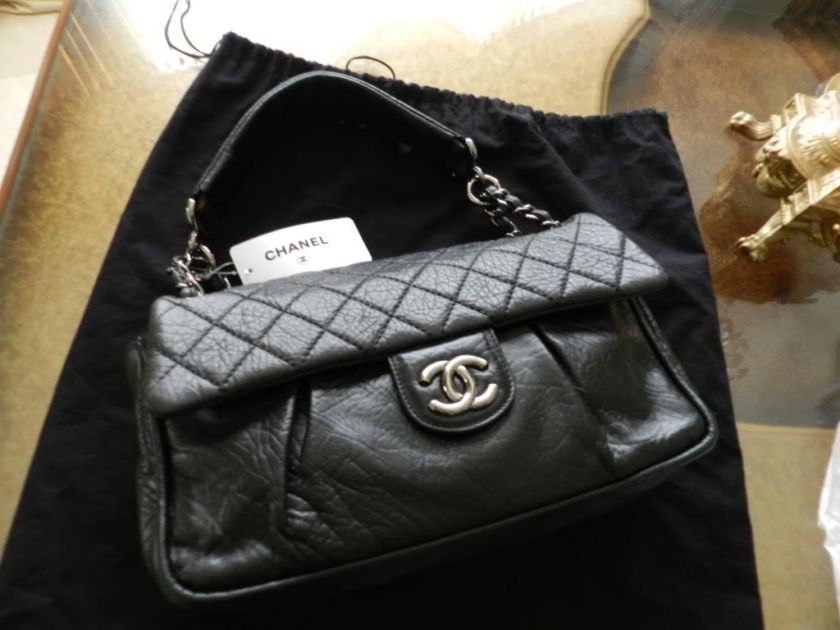   CLASSIC   New NWT Lady Braid QUILTED FLAP   Black Lambskin   BAG PURSE