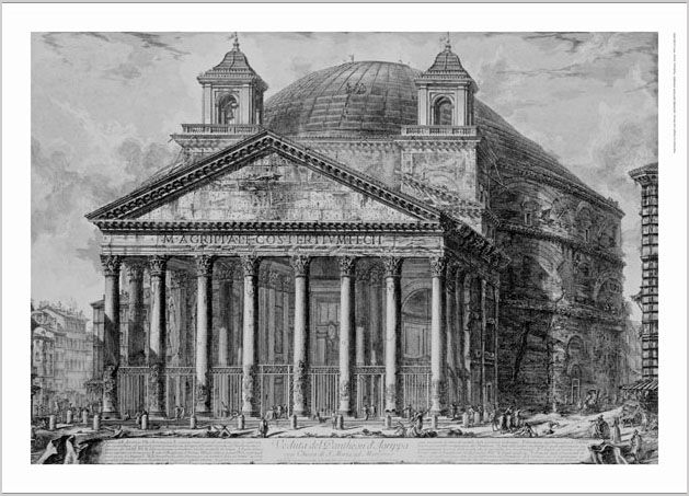 GIOVANNI BATTISTA PIRANESI Pantheon, Rome PRINT  