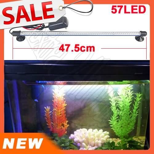 Aquarium Fish Tank 57 LED Bar White Light Lighting Lamp NEW  