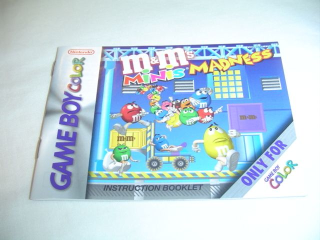 Manual ONLY for M&Ms Minis Madness   Nintendo Game Boy  