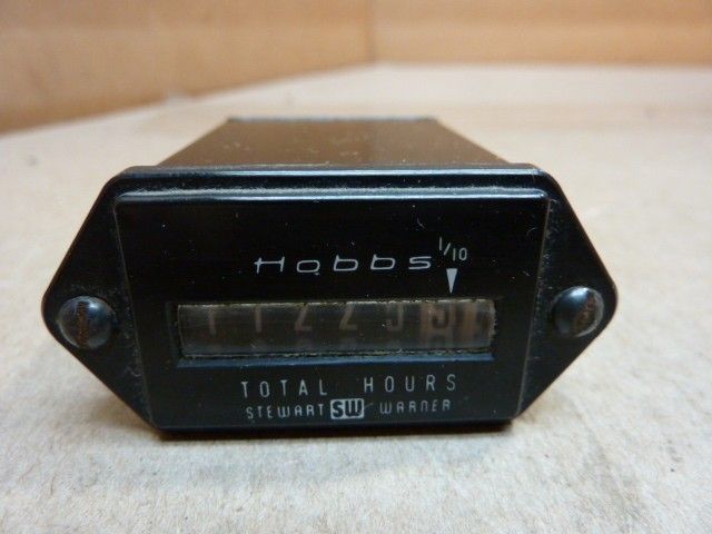 Hobbs Meter Stewart Warner Time Indicator E 06 #29918  