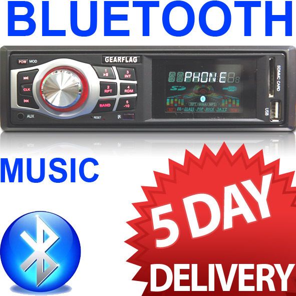 In Dash USB  Car Stereo Player iPhone Bluetooth Calling 5 Days 