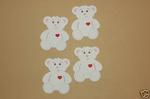 Stampin Up Build A Bear Embossed Lil Paws Die Cut/Cuts  