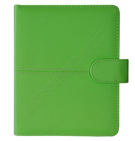   KINDLE 4 4TH GENERATION PREMIUM GREEN LEATHER POUCH CASE COVER  